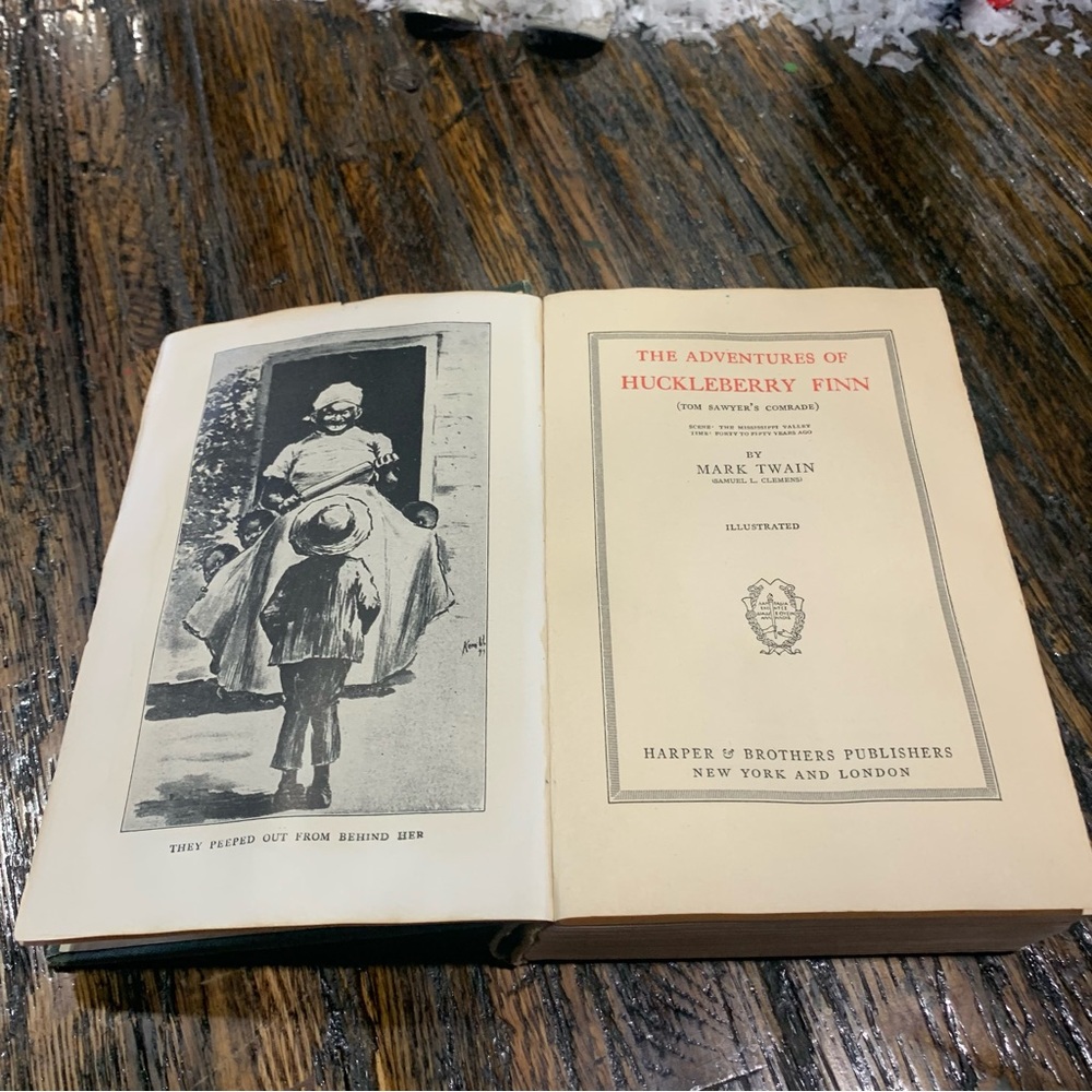 Mark Twain Huckleberry Finn Vol 13 Vintage Collectible Hardcover Book - Picture 7 of 16